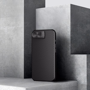 Nillkin CarboProp Magnetic Case with Camera Cover and Stand for iPhone 16e / 17e - Black