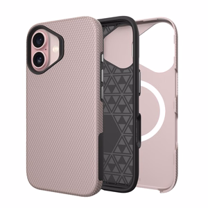 Perfectionists Triangle Mag Case iPhone 15 rose gold
