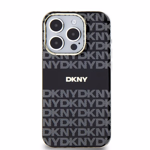 DKNY IML Mono ja Raita MagSafe Suojakuori iPhone 14 Pro Max:lle - musta
