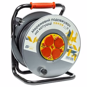 Extension cord with reel 50m, 4 sockets, 3x2.5mm2