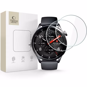Tech-Protect Glass Fit+ 2-Pack Tempered Glass for Xiaomi Watch S5 46mm