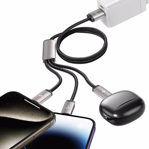 Tech-Protect UltraBoost 3in1 USB-A - Lightning / USB-C / micro USB 3.5A kaapeli 1m - harmaa