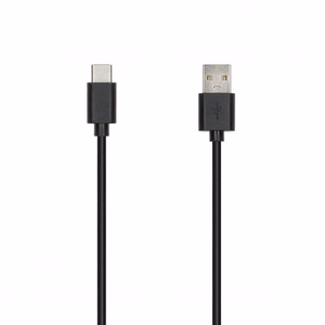 SEEK TOTI USB-A – Type-C, 1 m PVC datakaapeli 3A, musta