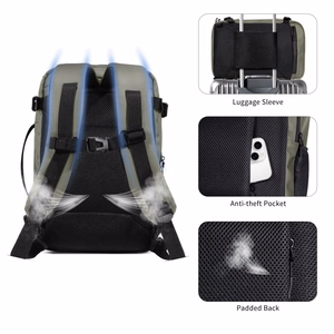 Tech-Protect Defender S50 Backpack for Ryanair & Wizzar, 20L Laptop - Olive