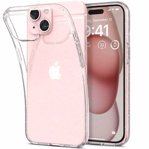 Spigen Liquid Crystal iPhone 14 Plus -kotelo - Kirkas kimallus