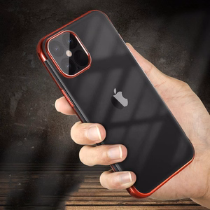 Kirkas väri Asia Gel TPU Galvanointi kehys Cover iPhone 13 Pro musta