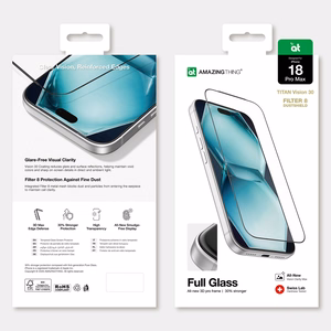 AmazingThing Titan Vision 30 koko näytön peittävä karkaistu lasi iPhone 18 Pro Max -mallille
