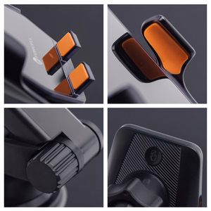 Langaton auton puhelinteline Forcell F-Grip HS6 15W tuulilasi / ilmakanava musta