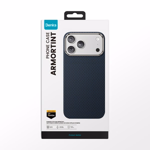Benks Magneettinen Armor Tint Kevlar 1000D (A070) iPhone 17 Pro Max:lle sininen