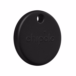 Chipolo POP – vaihdettavalla akulla varustettu Bluetooth-paikannin iOS- ja Android-laitteille, musta