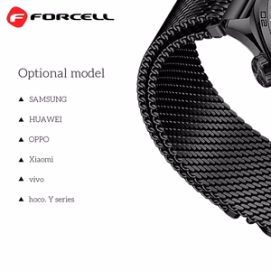 Hihna Samsung Galaxy Watch:lle Forcell F-Design FS10 magneettinen teräs 22 mm kultainen
