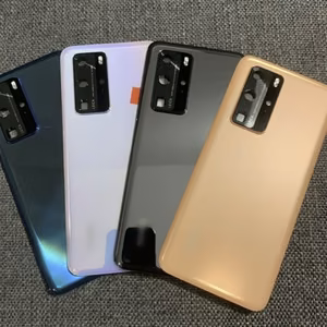 Takakansi yhteensopiva Huawei P40 / musta / (kameran linssillä) HQ