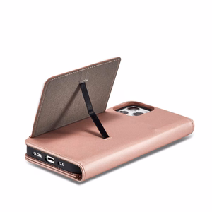 Magneettikorttikotelo iPhone 12 Pro Max Kotelo kortti lompakko kortin haltija vaaleanpunainen