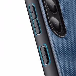 Dux Ducis Fino Suojakuori Samsung Galaxy S23+:lle silikonisella kehyksellä sininen
