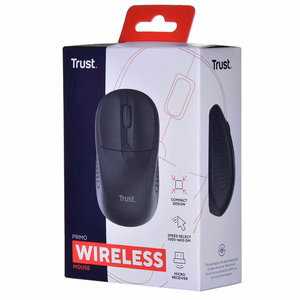 Trust Primo mouse Travel Ambidextrous RF Wireless Optical 1600 DPI