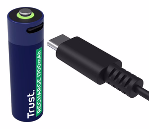BATTERY RECH. LI-ION AA 1.5V/1700MAH USB-C 2P 25584 TRUST