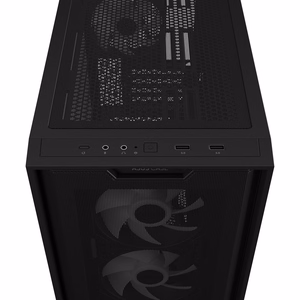 ASUS A21 PLUS MidiTower musta ARGB läpinäkyvä paneeli MicroATX MiniITX