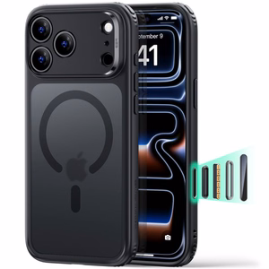 ESR Classic Hybrid MagSafe -suojakuori iPhone 18 Pro Max / 17 Pro Max -malleille, musta