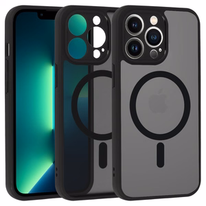 Full Matte Mag Cover iPhone 13 Pro:lle musta