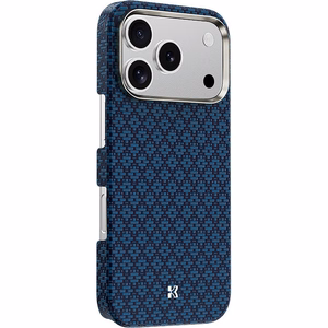 Sininen Benks Magnetic Armor Air Armor Grid 600D kevlar- ja metallikehyksinen suojakuori (C.K.FL.AP.BE.0072) malleihin iPhone 18 Pro / iPhone 17 Pro