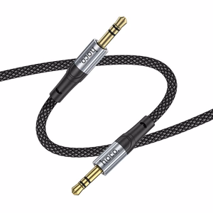 Hoco AUX-kaapeli Jack 3,5mm - Jack 3,5mm 1m UPA26 Musta