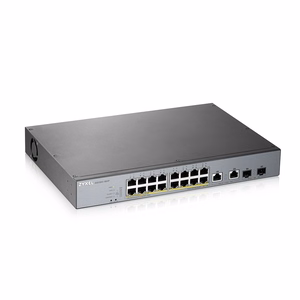 Zyxel GS1350-18HP-EU0101F hallittava verkkokytkin L2 Gigabit Ethernet (10/100/1000) virransyöttö Ethernetin kautta (PoE) harmaa