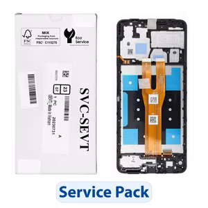ServicePack LCD-näyttö SAMSUNG A06 A065 GH81-26440A musta