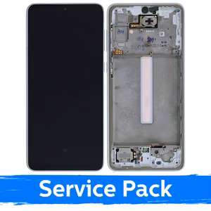 LCD-näyttö yhteensopiva Samsung A336 A33 5G kehyksellä / valkoinen / (Service Pack)