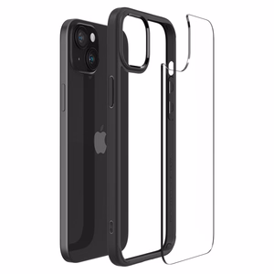 Spigen Ultra Hybrid iPhone 15 Suojakuori - Matta Musta