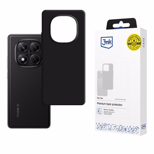 3mk Matt Case Pro Xiaomi Redmi Note 14 PRO 5G / POCO X7 5G:lle - Matta musta