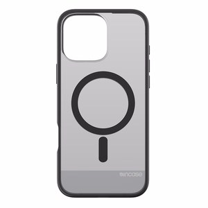 Incase Slim Case -suojakuori MagSafe-tuella iPhone 16 Pro Max -puhelimelle, läpikuultava musta