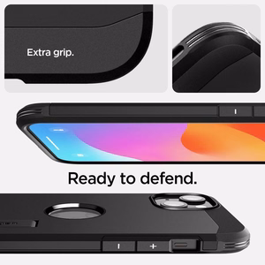 Spigen Tough Armor Mag MagSafe Suojakuori iPhone 15 6,1 musta