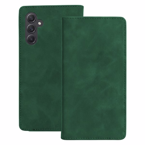 Smart Suede -kuori mallille Samsung Galaxy A14 4G, vihreä