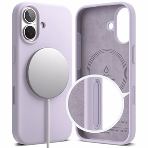 Ringke Silicone Magnetic MagSafe -suojakuori iPhone 17 - violetti
