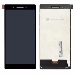 LCD-näyttö Lenovo Tab 4 TB-7504F TV070HDM-TL9 kosketusnäytöllä (ruskea liitin) musta (kunnostettu) ORG