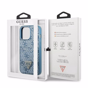 Guess 4G Triangle Logo Cardslot Suojakuori iPhone 13 Pro / 13:lle - sininen