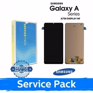 LCD-näyttö yhteensopiva Samsung A736 A73 5G musta (Service Pack) (NF versio)