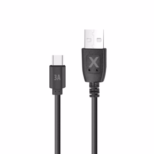 Maxlife kaapeli USB - USB-C 2,0 m 3A musta