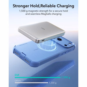 ESR Cyber Tough MagSafe suojakuori malleille iPhone 18 Pro Max / 17 Pro Max, vaaleansininen