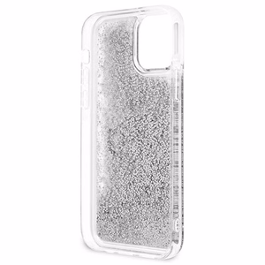 Guess GUHCP12LLG4GSI iPhone 12 Pro Max 6.7" hopea/hopea kovakotelo 4G Big Liquid Glitter, hopea/hopea