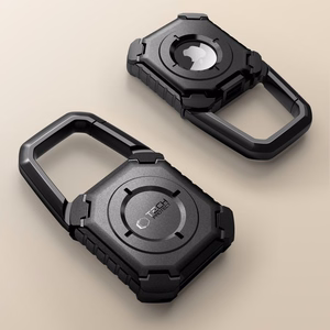 Tech-Protect Kevlar Suojakuori Apple AirTag 1/2:lle - Musta