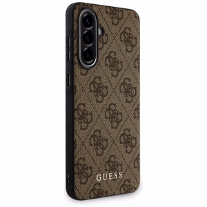Guess 4G Metal Gold Logo suojakuori Samsung Galaxy A36 - ruskea