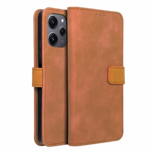Läppäsuojakuori Xiaomi Redmi 12 4G / 12 5G:lle Tender Book ruskea