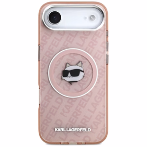 KARL LAGERFELD suojakuori iPhone 17 Air MagSafe-yhteensopiva KLHMP17MHMKBCHOP (IML Choupette Head Logo) pinkki