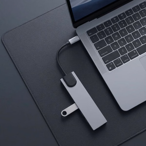 Tech-Protect HB09 USB-hubi 8in1 TYPE-C + USB-A 3.0 + USB-C 3.0 + HDMI 4K 60HZ + SD/TF + PD100W + RJ45 1000 MB/S - harmaa