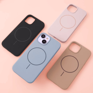 Silikoninen ohut magneettinen suojakuori iPhone 17 Air 6,6 ruskea