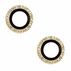 Karkaistu lasi HARD DIAMOND kameralle kameran linssi iPhone 16 - 16 Plus kultainen linssi 2 kpl