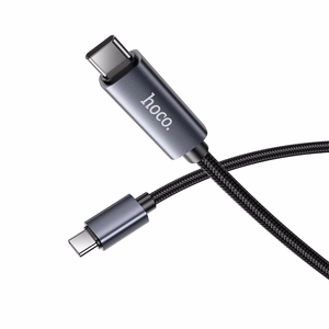 Hoco USB-C - USB-C -kaapeli 3A 60W näytöllä 1 m X112 - musta