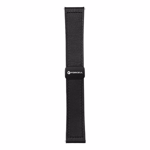 Hihna Samsung Galaxy Watch:lle Forcell F-Design FS20 magneettinen ekologinen nahka 20 mm musta