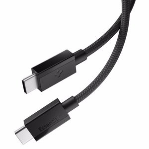 Spigen Essential EB6015CC USB-C-kaapeli, 60 W, 150 cm – musta